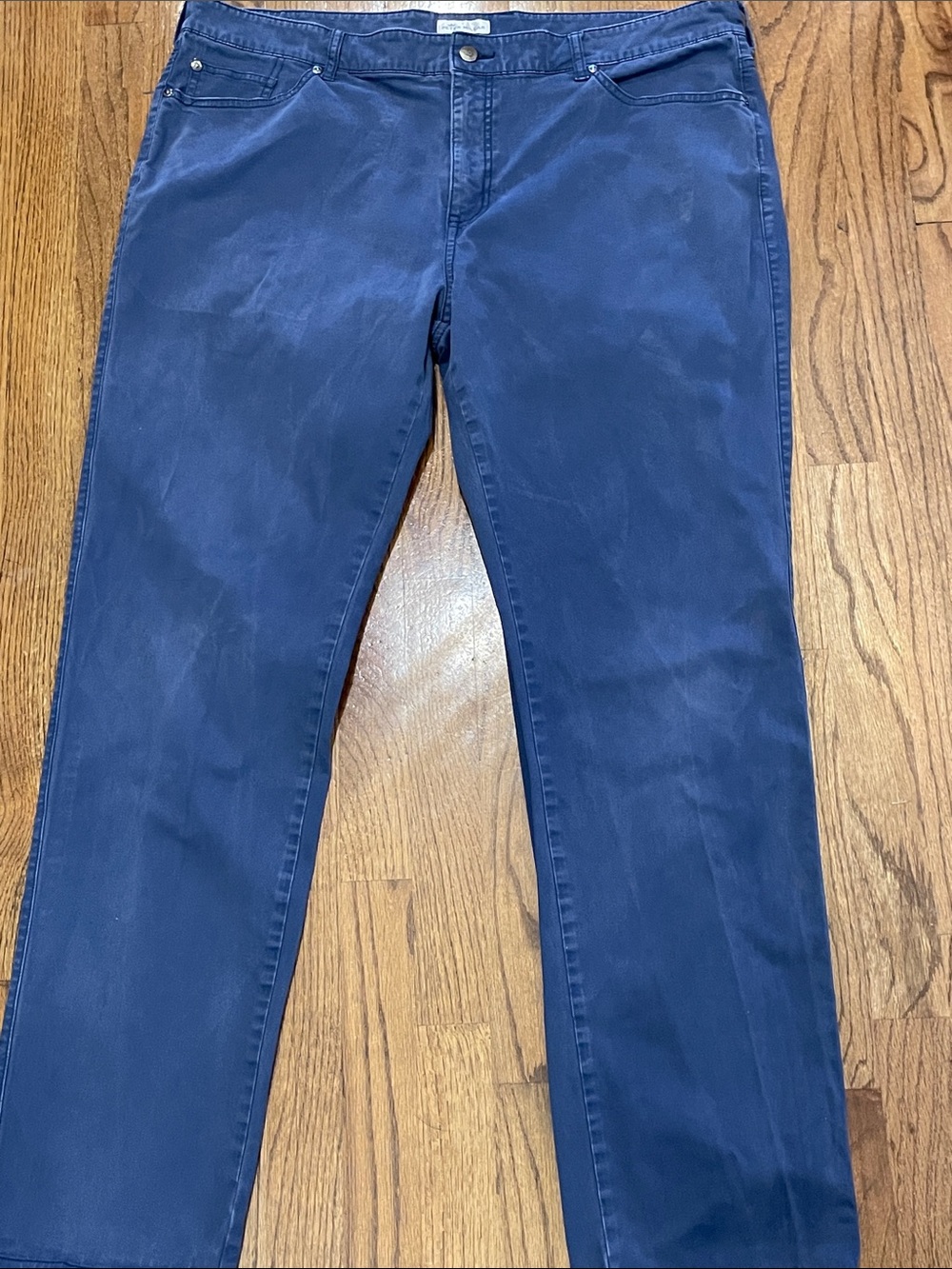 Peter Millar Navy Straight-Leg Jeans